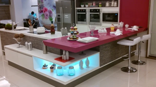 Área gourmet com acabamento em granito